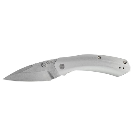 Knife, Case Silver Anodized Aluminum Westline S35VN Blade